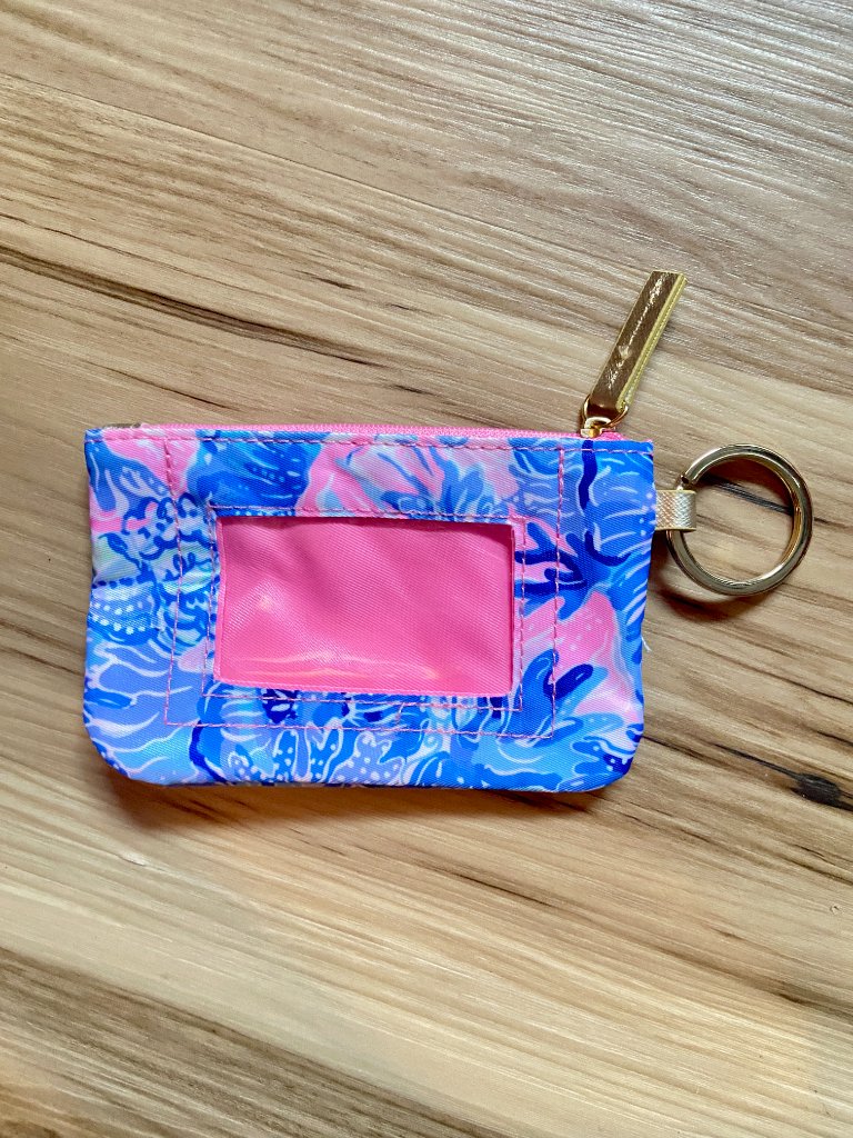 Lilly Pulitzer Id Mini Wallet & Key Ring Multicolor Tropical Case Nwot — image 2 of 3